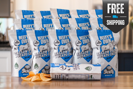 Sea Salt Tallow Fried Potato Chips - 16 PACK