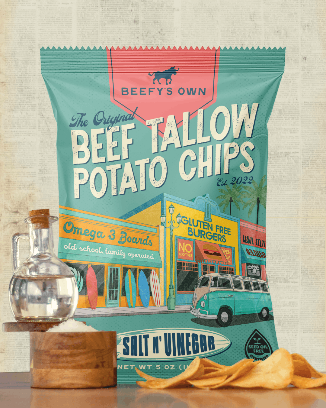 Beef Tallow Potato Chips (Distro)