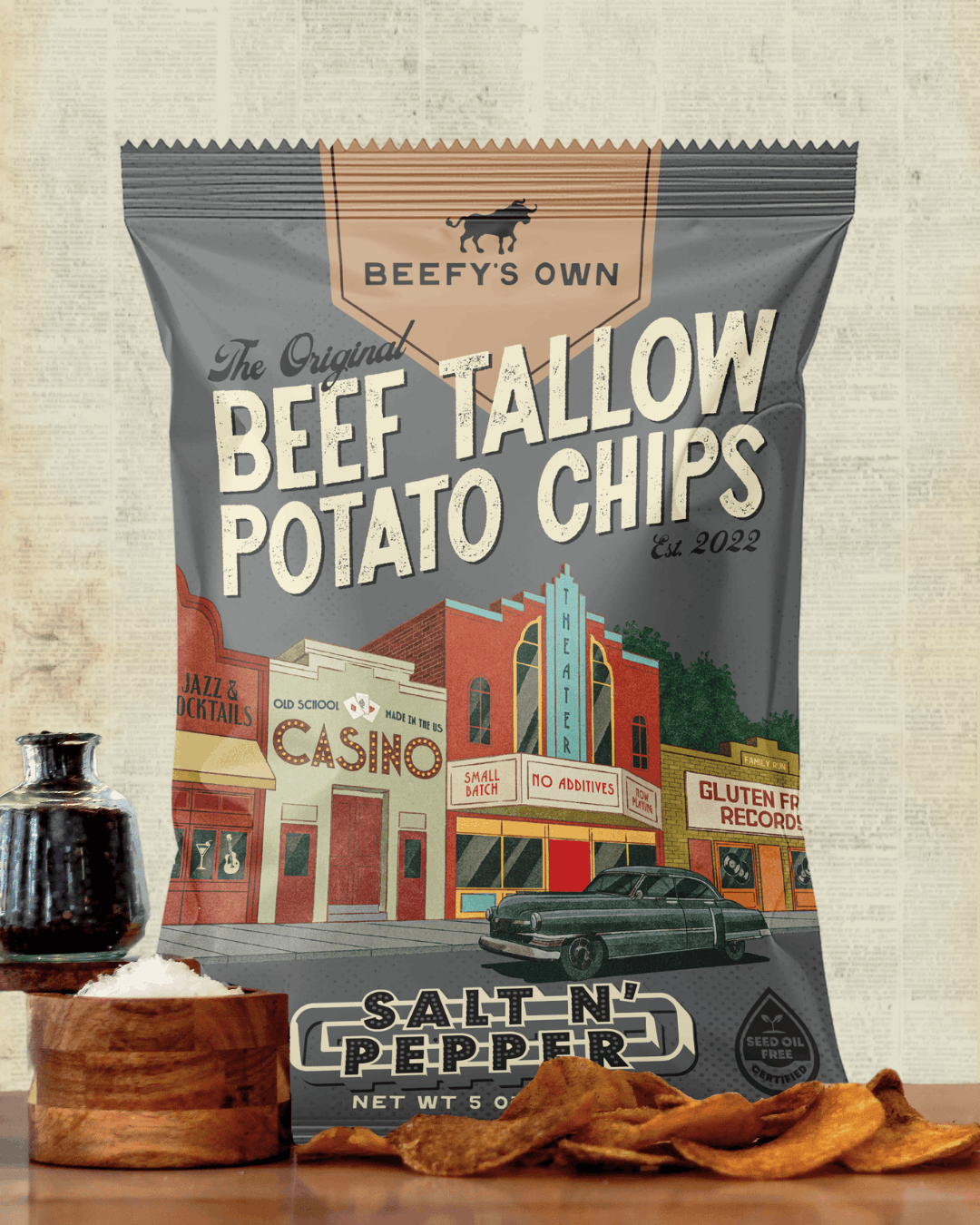 Beef Tallow Potato Chips (Distro)