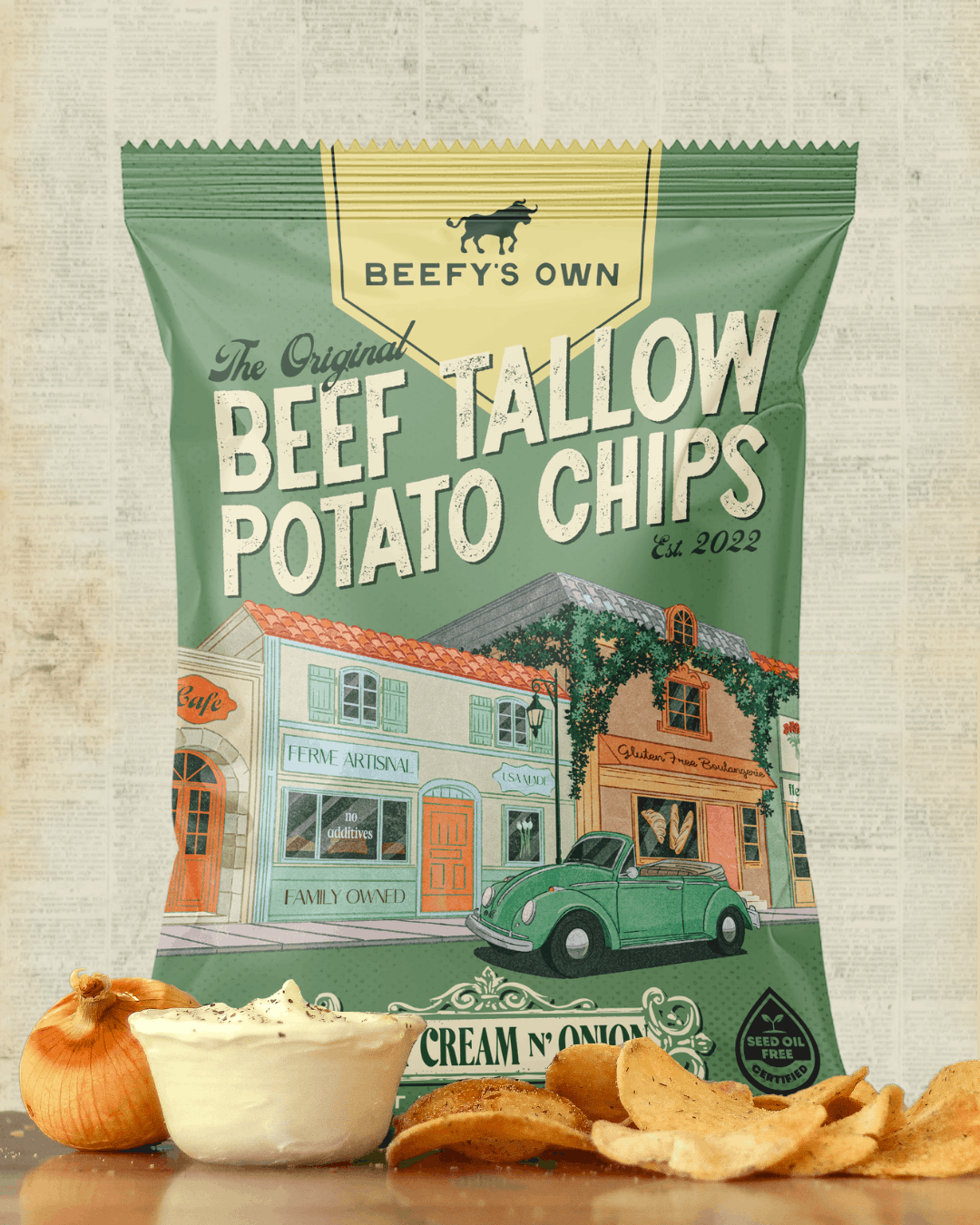 Beef Tallow Potato Chips (Distro)