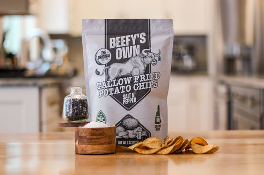 Salt N’ Pepper Tallow Fried Potato Chips