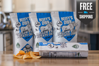 Sea Salt Tallow Fried Potato Chips - 4 PACK